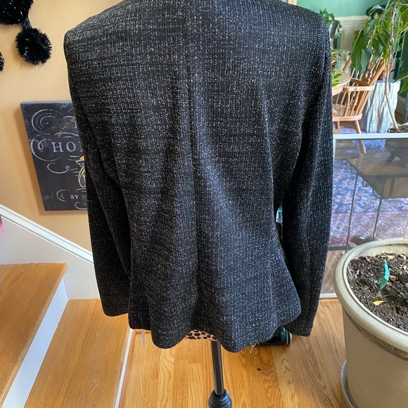 Nine West Black and Silver Women's Blazer - Picture 2 of 4